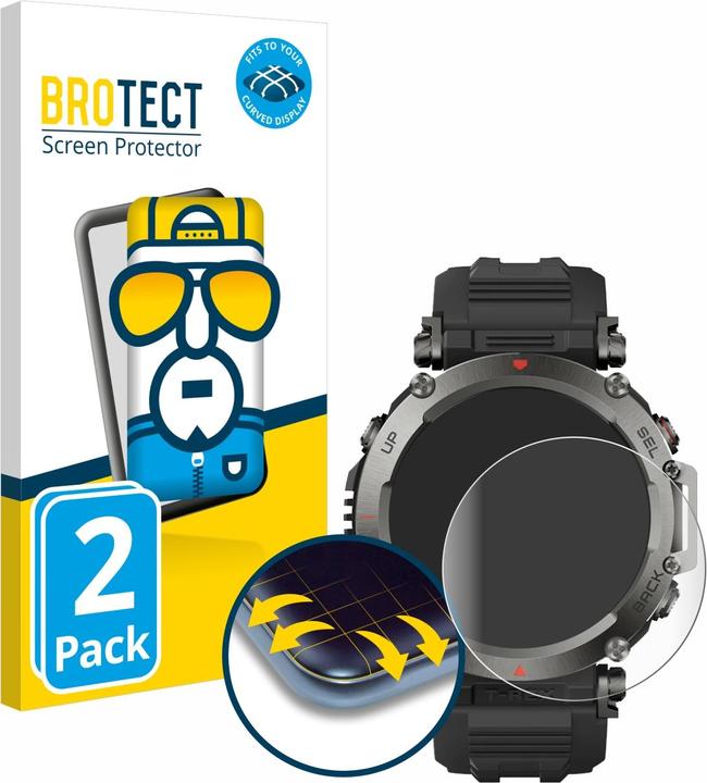 Produktbild BROTECT Full-Cover Displayschutz (Amazfit T-Rex Ultra)