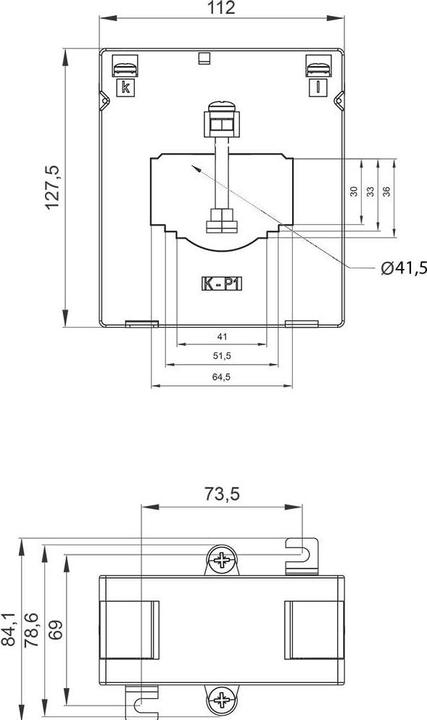 Image du produit Siemens Transformateur de courant, 2500/5 A, 25 VA