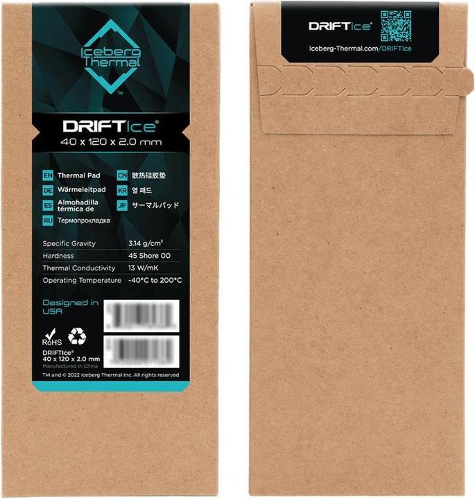 Produktbild Iceberg Thermal DRIFTIce Thermal Pad. (0.50 mm, 13 W/m K)