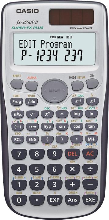 Actual product image Casio FX-3650P II (Batteries)