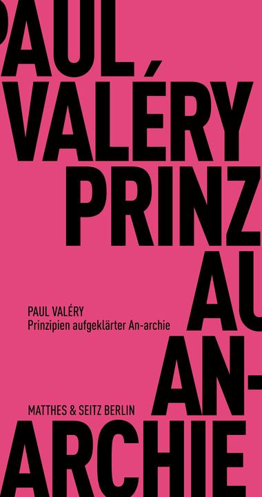 Produktbild Prinzipien von An-archie (Deutsch, Paul Valéry, 2019)