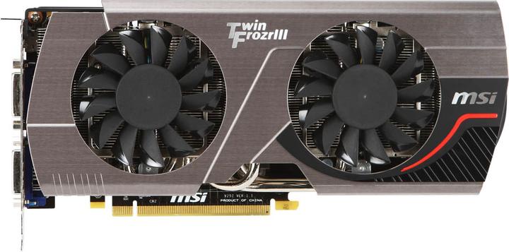 Produktbild MSI GTX-570 Twin Frozr III PE/OC (1.28 GB, GDDR5)