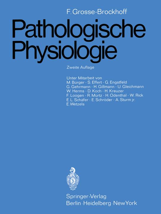 Produktbild Pathologische Physiologie (Deutsch, Franz Grosse-Brockhoff, 2014)