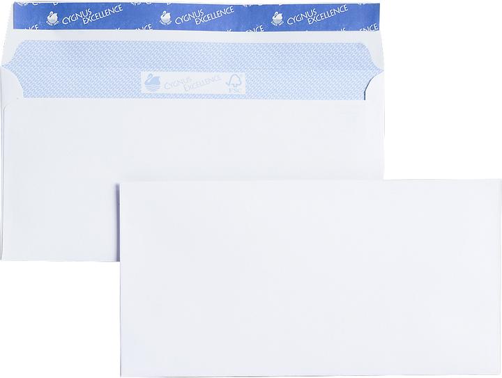 Produktbild Cygnus Excellence Briefumschläge, DIN lang, mit/ohne Fenster (DL, 500 x)