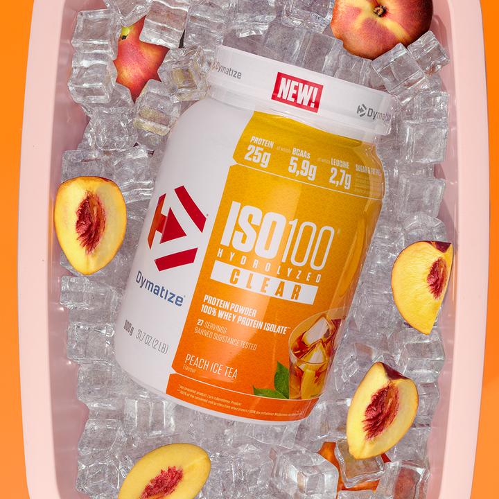 Produktbild Dymatize ISO100 Clear Whey (Peach Iced Tea, 1 Stk., 900 g)