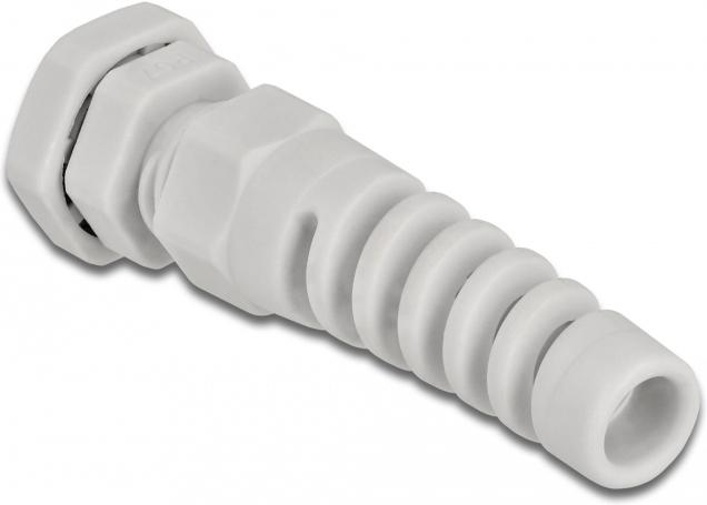 Actual product image Delock Cable gland with strain relief PG7 gray (Cable conduit)