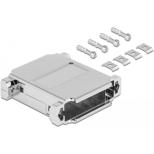 Delock Gehäuse für 2 x D-Sub 25 Pin (CAT6, 0.06 m), Netzwerkkabel