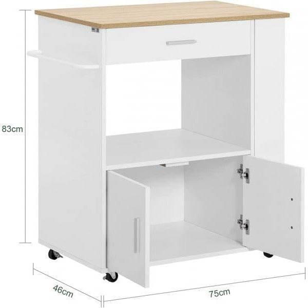 Image du produit SoBuy Chariot de cuisine