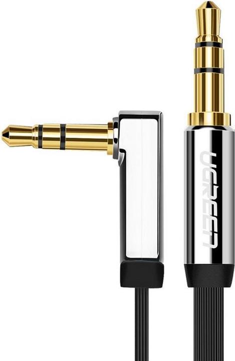 Produktbild Ugreen Audio AUX Kopfhörer Flachband abgewinkelt (3 m, 3.5mm Klinke (AUX))
