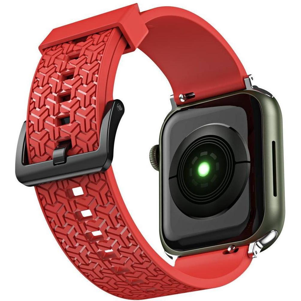 Hurtel Uhrenarmband Y-Armband für Apple Watch Watch 7 / SE (41/40 / 38mm) Band Uhrenarmband rot (38 mm, 40 mm, 41 mm, TPU) (1404978613)