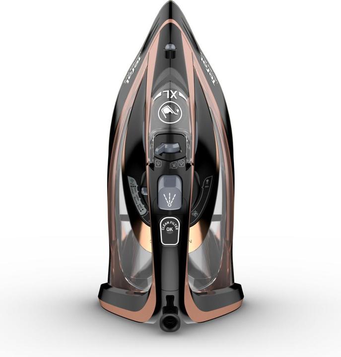 Image du produit Tefal Ultimate Pure FV9845 Fer à repasser à sec & vapeur Durilium Plaque autonettoyante, cuivre (3200 W, 260 g/min)