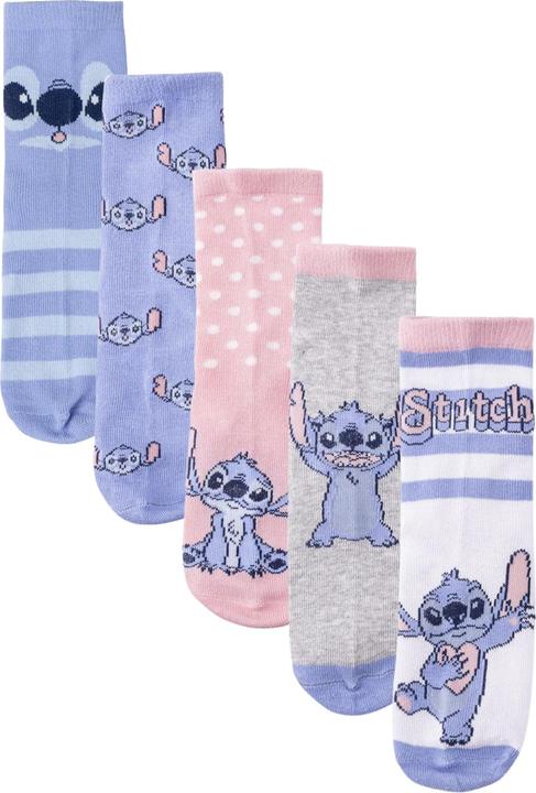 Immagine prodotto Disney Unisex Kids Stitch 5er Pack Socken, bunt, 35-38 (Confezione da 5 pezzi, 35 - 38)