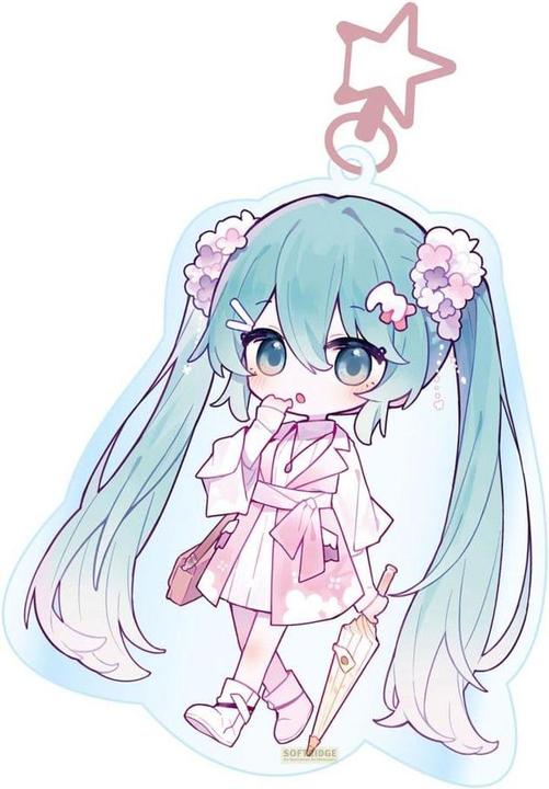 POPbuddies Hatsune Miku Acryl Schlüsselanhänger Kawaii Summer Time