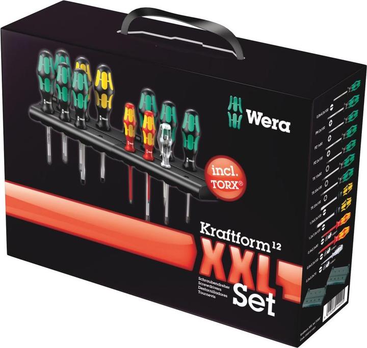 Actual product image Wera Kraftform XXL 2 (Slotted screws, Torx (TX), Pozidriv cross recess (PZ), Phillipps cross recess (PH))