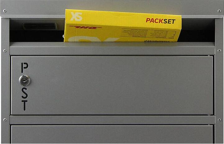 Actual product image SafePost 65 TIAMAT parcel box silver grey + 4 keys