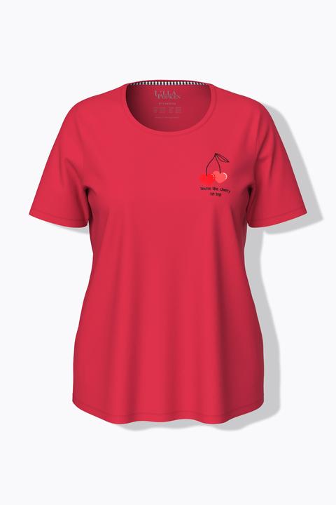 Produktbild Ulla Popken Pyjamashirt, Herzen, Halbarm (54)