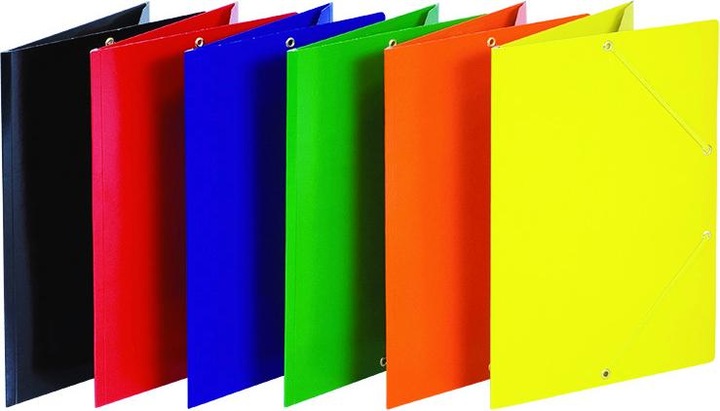 Image du produit Biella Porte-documents, carton, a4, 400g/m2, 3 rabats, rouge