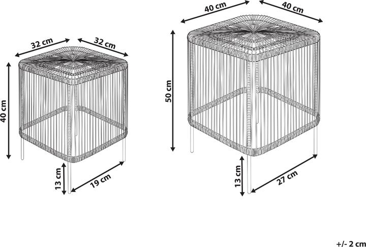 Actual product image Beliani Cesantico (40 x 40 x 50 cm)