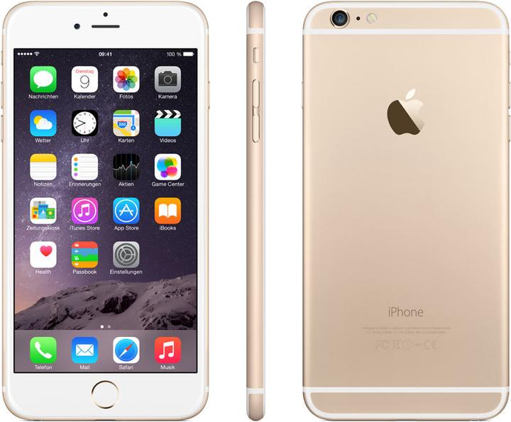 Image du produit Apple iPhone 6 Plus (16 Go, Or, 5.50", SIM simple, 8 Mpx, 4G)