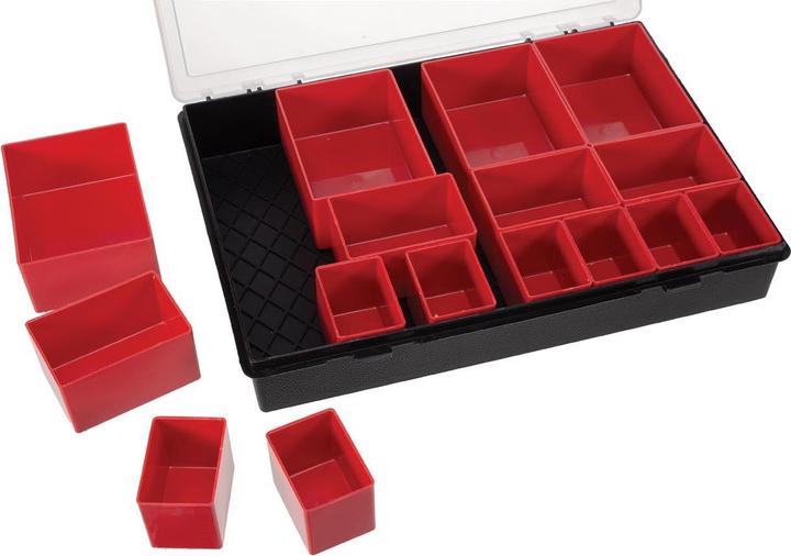 Actual product image Velleman - Storage Box - 330 x 247 x 54 mm - 16 Removable Bins