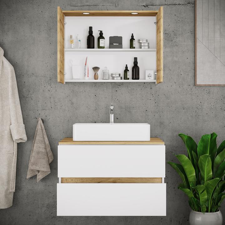 Produktbild VCM Badmöbel-Set mit Waschbecken Cosila-A 80