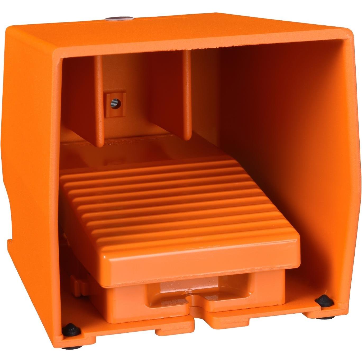 Schneider Electric single foot switch - IP66 - with cover -, Taster + Schalter, Orange