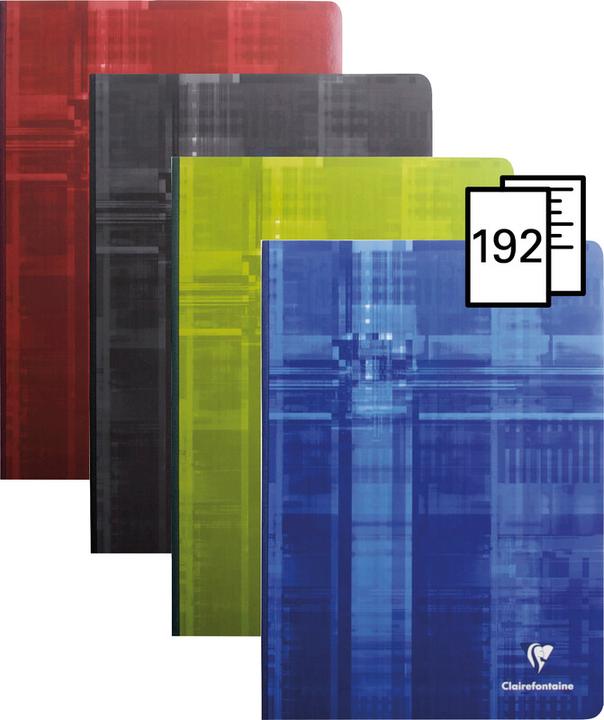Image du produit Clairefontaine Carnet de notes avec dos en lin (A4, À rayures, Couverture souple)