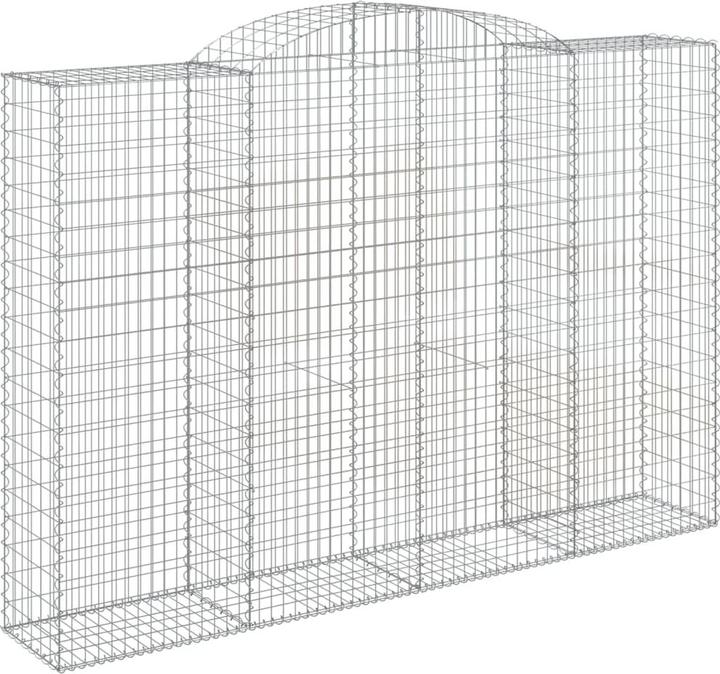 Produktbild VidaXL Gabionen mit Hochbogen 10 Stk 300x50x200/220cm Verzinktes Eisen