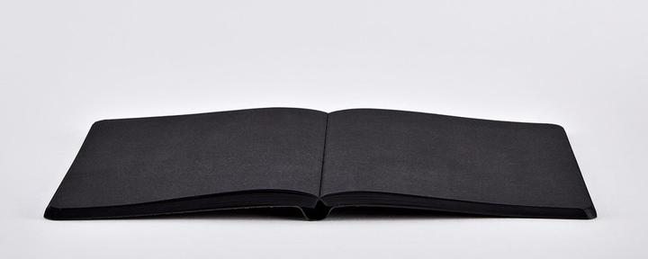 Actual product image Nuuna Not White L LIGHT, black (22 x 16.5 cm, Plain, Soft cover)