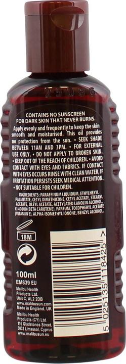 Image du produit Malibu Huile de bronzage rapide (100 ml)