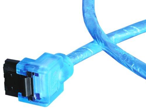 Immagine prodotto Akasa Cavo SATA 3.0 100cm angolato/diritto - blu UV (100 cm, SATA III)