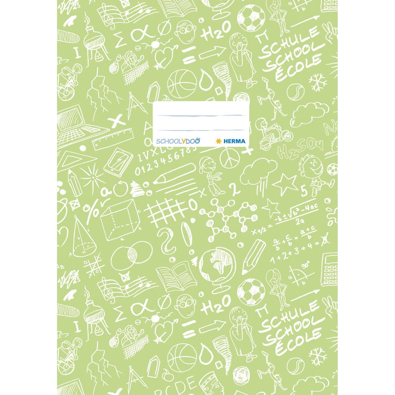 Herma, Heft + Block, Heftschoner "Schoolydoo", DIN A4, aus PP, hellgrn (A4)
