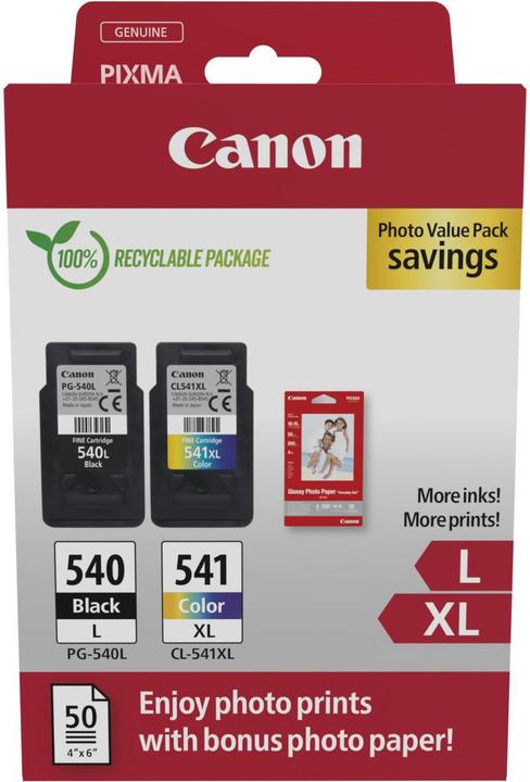 Productafbeelding Canon PG-540L/CL-541XL Photo Value Pack (BK, Kleur)