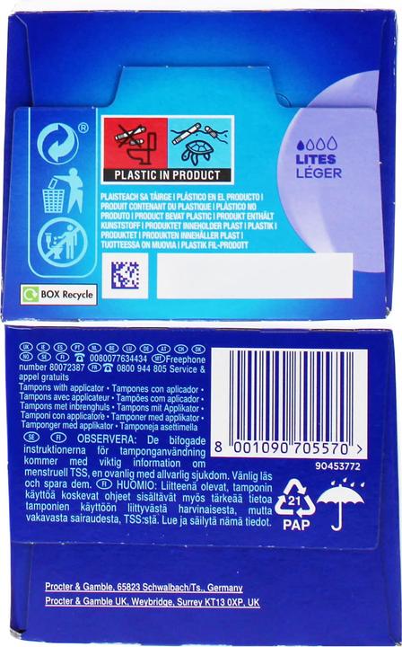 Produktbild Tampax Compak Lite Tampons 18 Count