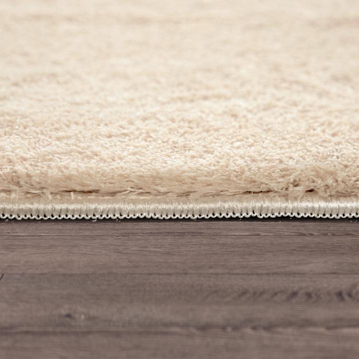 Actual product image Paco Home Teppich Weich Super Soft Wohnzimmer Beige - 140x200 (140x200 cm)