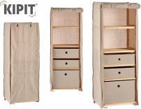 Kipit libreria 3 cassetti naturale (42 x 42 x 42 cm)