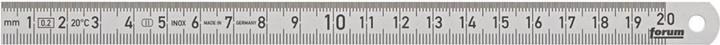 Produktbild Forum Professional Solutions Biegsamer Stahlmassstab, rostfrei, 200 x 13 mm (20 cm, Stahl)