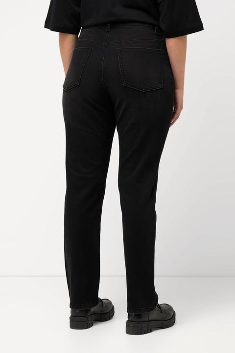 Immagine prodotto Ulla Popken Jeans modello Sammy con gamba aderente ed effetto sdrucito (44)
