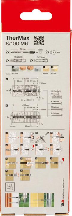 Image du produit Fischer Chevilles à expansion SX (2 pcs)