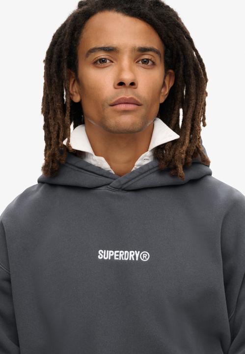 Image du produit Superdry Sweat à capuche ample à motif et micro logo (XL)