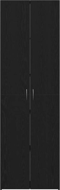 Produktbild vidaXL Büroschrank Schwarz Eiche 60x32x190 cm Holzwerkstoff (60 x 32 x 190 cm)