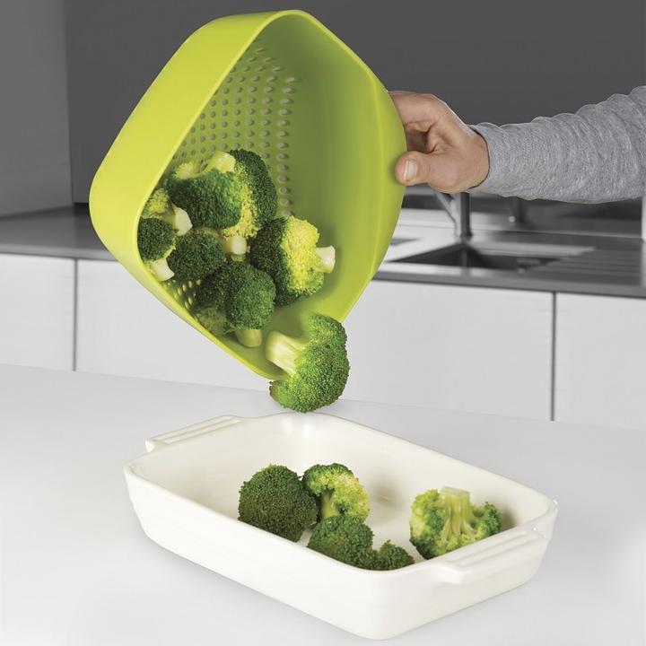 Productafbeelding Joseph Joseph Vergiet vierkant, stapelbaar, groot, wit, 19x20,5x11,4 cm