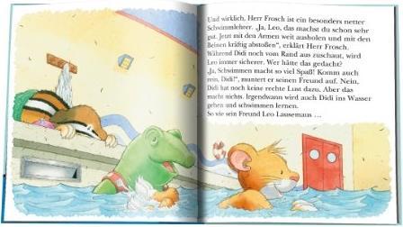 Actual product image Leo Lausemaus lernt schwimmen (German, Marco Campanella, 2012)