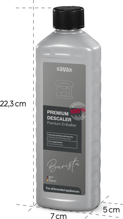 Immagine prodotto Xavax Disincrostante premium per macchine da caffè completamente automatiche, liquido con acido (500 ml)