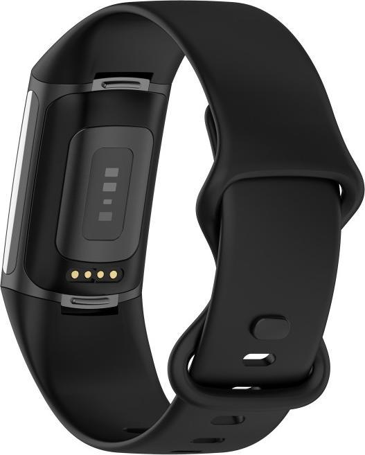 Produktbild Cover-Discount Fitbit Charge 5 - Silikon Sportarmband schwarz (Silikon)