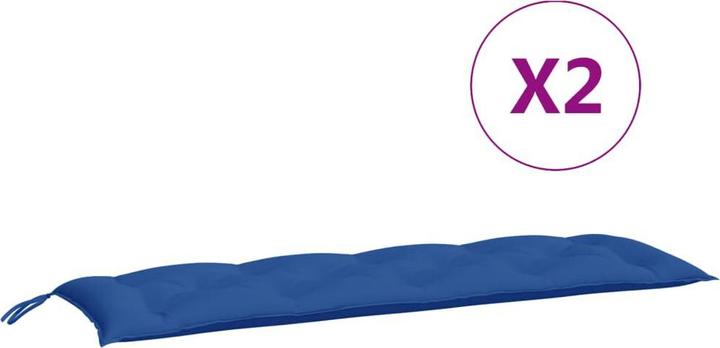 Actual product image vidaXL Garden bench cushions 2 pcs. O x ford fabric (150 x 50 x 7 cm)