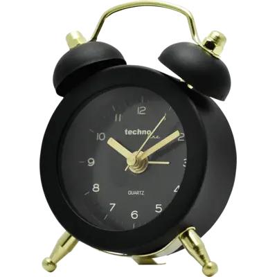 Technoline, Sveglia, techno line Modell GS, eleganter mini Wecker, nur 5 cm gross, perfekt für unterwegs, schwa