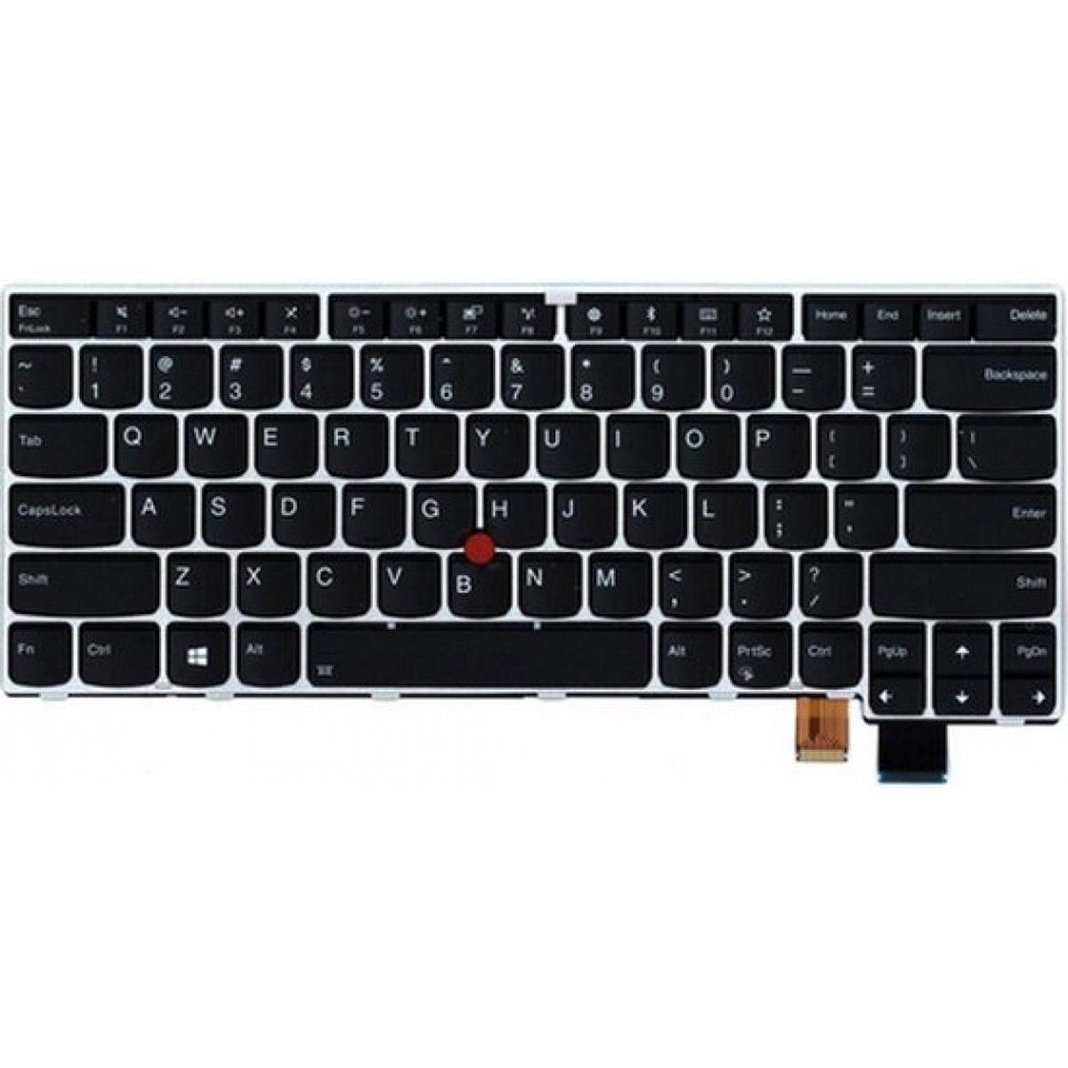 Lenovo Keyboard Bell2 SLV FR DFN, Notebook Ersatzteile, Silber, Schwarz