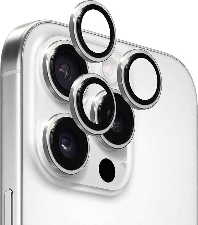 Immagine prodotto Anank - AR Lens Guard - iPhone 16 Pro / iPhone 16 Pro Max - Silver (Apple iPhone 16 Pro, Apple iPhone 16 Pro Max)