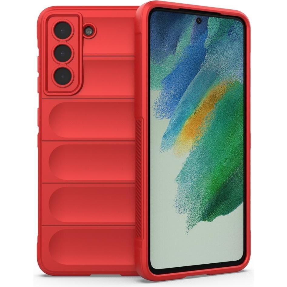 Thumbnail - Screenguard CloudCase Samsung Galaxy S21 FE TPU Hülle (Samsung Galaxy S21 FE), Smartphone Hülle, Rot